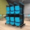 Flash Furniture Black Heavy Duty Large Mobile Chair & Table Cart QIN-SHD245425-GG - alternate 1